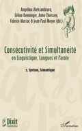 Cover: Consecutivite et Simultaneite - Editions L'Harmattan