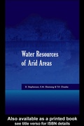 Cover: Water Resources of Arid Areas - CRC Press