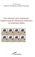 Cover: Une memoire sans testament - Editions L'Harmattan