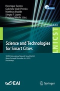 Cover: Science and Technologies for Smart Cities - Springer