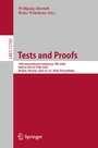 Cover: Tests and Proofs - Springer