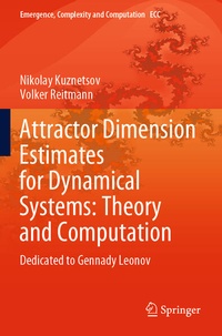 Enlarge image Cover: Attractor Dimension Estimates for Dynamical Systems: Theory and Computation - Springer