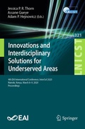 Cover: Innovations and Interdisciplinary Solutions for Underserved Areas - Springer