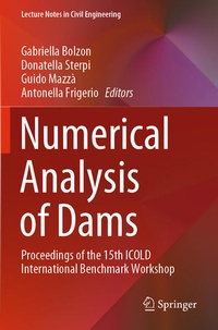 Enlarge image Cover: Numerical Analysis of Dams - Springer