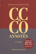 Cover: Code civil suisse et Code des obligations annot&eacute;s (CC & CO) - Helbing & Lichtenhahn