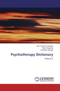 Cover: Psychotherapy Dictionary - LAP Lambert Academic Publishing