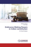 Cover: Ordinance Making Powers in Indian constitution - LAP Lambert Academic Publishing
