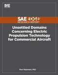 Cover: Unsettled Domains Concerning Electric Propulsion Technology for Commercial Aircraft - Sae Edge Research Report