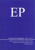 Cover: Unterrichtsr&uuml;ckmeldungen durch Sch&uuml;ler*innen - Verlag Empirische P&auml;dagogik