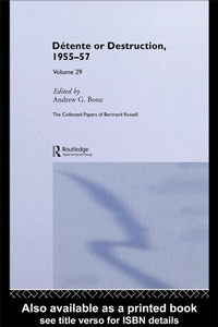 Enlarge image Cover: The Collected Papers of Bertrand Russell Volume 29 - Routledge