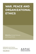 Cover: War, Peace and Organizational Ethics - Emerald Publishing Limited