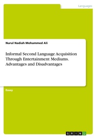 Abbildung von: Informal Second Language Acquisition Through Entertainment Mediums. Advantages and Disadvantages - GRIN Verlag