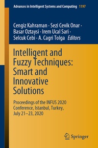 Abbildung von: Intelligent and Fuzzy Techniques: Smart and Innovative Solutions - Springer