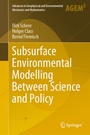 Cover: Subsurface Environmental Modelling Between Science and Policy - Springer