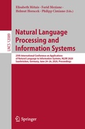 Cover: Natural Language Processing and Information Systems - Springer