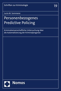 Abbildung von: Personenbezogenes Predictive Policing - Nomos