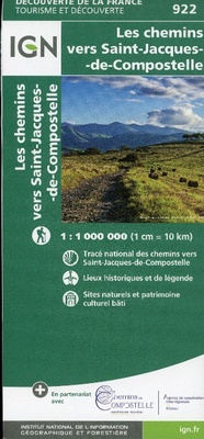 Abbildung von: Chemins vers St-Jacques-de-Comp. 2021 - Institut Geographique National