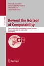Cover: Beyond the Horizon of Computability - Springer