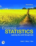 Cover: Student Solutions Manual for Essential Statistics - Pearson