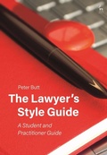Cover: The Lawyer's Style Guide - Hart Publishing