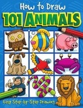 Cover: How to Draw 101 Animals - A Step By Step Drawing Guide for Kids - Two Windmills Limited