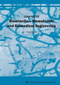 Enlarge image Cover: Journal of Biomimetics, Biomaterials and Biomedical Engineering Vol.45 - Trans Tech Publications Ltd