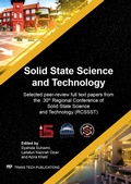 Cover: Solid State Science and Technology XXX - Trans Tech Publications Ltd