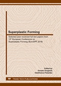 Cover: Superplastic Forming - Trans Tech Publications Ltd
