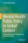 Cover: Mental Health Public Policy in Global Context - Springer
