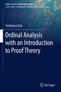 Cover: Ordinal Analysis with an Introduction to Proof Theory - Springer