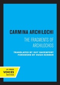 Cover: Carmina Archilochi - University of California Press
