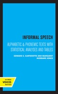 Cover: Informal Speech - University of California Press