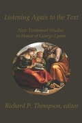 Cover: Listening Again to the Text - Claremont Press