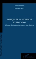 Cover: Fabrique de la recherche en &eacute;ducation - &Eacute;ducation compar&eacute;e