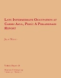 Cover: Late Intermediate Occupation at Cerro Azul, Peru, A Preliminary Report - University of Michigan, Museum of Anthropology, Publications Department