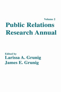 Abbildung von: Public Relations Research Annual - Routledge