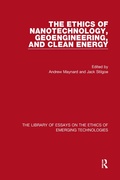 Cover: The Ethics of Nanotechnology, Geoengineering, and Clean Energy - Routledge