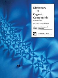 Abbildung von: Dictionary Organic Compounds, Sixth Edition, Supplement 2 - Chapman & Hall/CRC