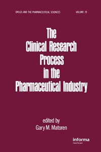 Abbildung von: The Clinical Research Process in the Pharmaceutical Industry - CRC Press