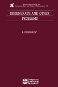Cover: Degenerate and Other Problems - Chapman & Hall/CRC