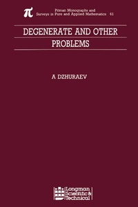 Abbildung von: Degenerate and Other Problems - Chapman & Hall/CRC