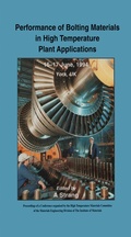 Cover: Performance of Bolting Materials in High Temperature Plant Applications - CRC Press