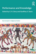 Cover: Performance and Knowledge - Routledge India