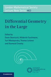 Abbildung von: Differential Geometry in the Large - Cambridge University Press