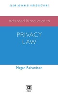Cover: Advanced Introduction to Privacy Law - Edward Elgar Publishing