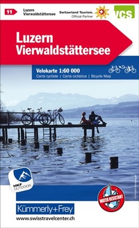 Abbildung von: Kümmerly+Frey Velokarte 11 Luzern, Vierwaldstättersee 1:60.000 - Hallwag Kümmerly+Frey