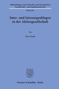 Abbildung von: Inter- und Intraorganklagen in der Aktiengesellschaft. - Duncker & Humblot