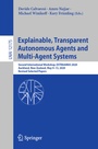 Cover: Explainable, Transparent Autonomous Agents and Multi-Agent Systems - Springer