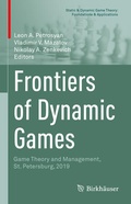 Cover: Frontiers of Dynamic Games - Birkh&auml;user