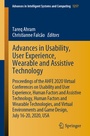 Cover: Advances in Usability, User Experience, Wearable and Assistive Technology - Springer